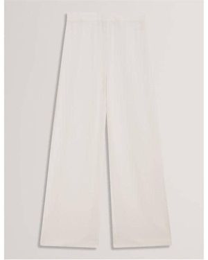 Ted Baker Wide Leg Trousers - White