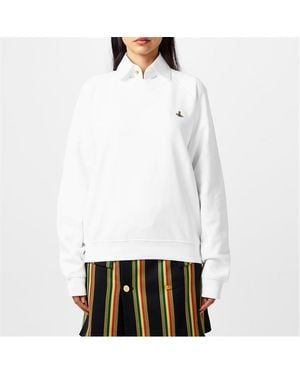 Vivienne Westwood Orb Logo Sweatshirt - White