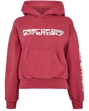 Fear Of God Fge Cls Hoodie Ld62 - Red