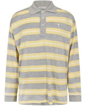 Ami Paris Long Sleeve Polo Shirt - Green