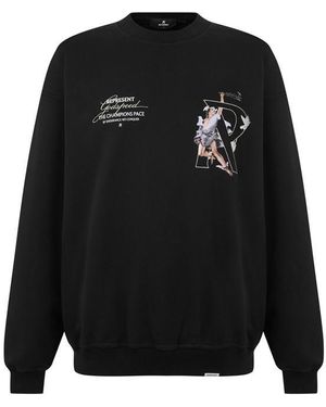 Represent Hermes Crew Sweatshirt - Black