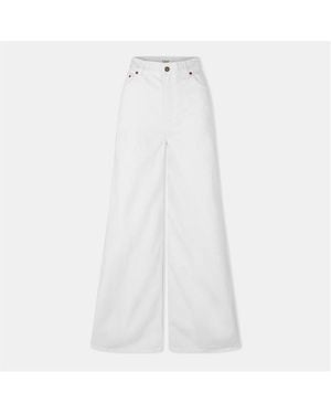Chloé Flared High Rise Bootcut Jeans - White