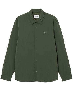 Lacoste Quilted Water-Repellent Overshirt - Green