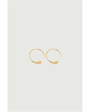 Soeur Creole 15 Hoop Earrings - White