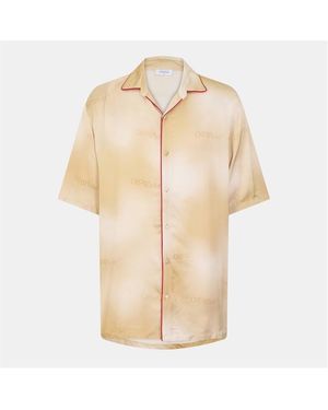 Off-White c/o Virgil Abloh Off Bowling Shirt - Natural