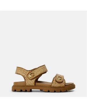 COACH Bryn Strw Sndl - Brown