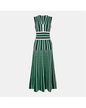 Max Mara Long Maxi Dress - Green