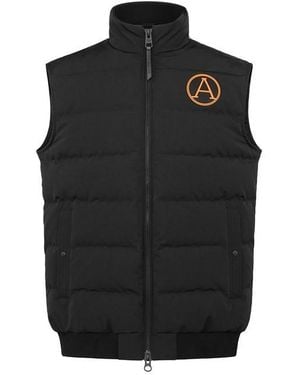 ARCTIC ARMY Muskox Baffle Stitched Stand Collar Gilet - Black