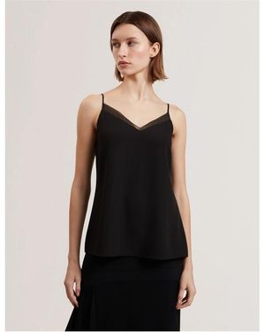 Ted Baker Chiffon Woven Cami Vest - Black