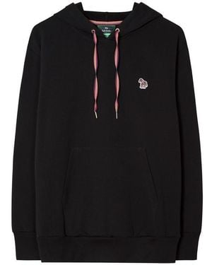 Paul Smith Zebra Over The Head Hoodie - Black