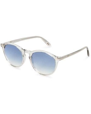 Tom Ford Aurele Round Sunglasses - Blue
