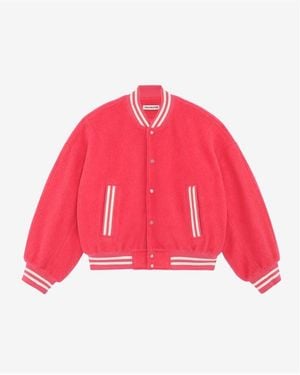 Cole Buxton Cole Wool Bomber - Red