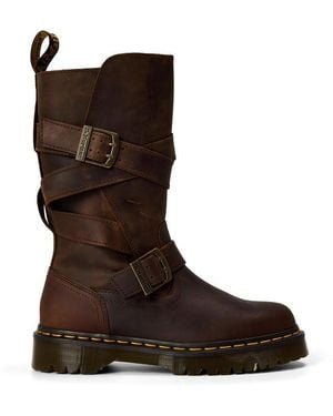 Dr. Martens Biker Boots - Brown