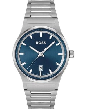 BOSS Candour Three Hand Analogue Quartz Watch - Metallic