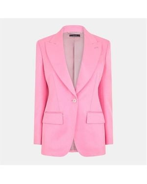 Tom Ford Lapel Button Long Sleeve Jacket - Pink