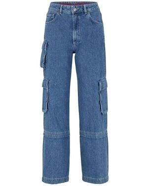 HUGO Gashia Relaxed-Fit Jeans - Blue
