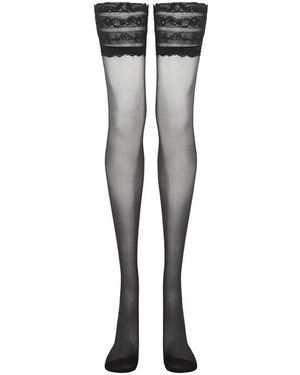 Agent Provocateur Neeve Hold Ups - Grey
