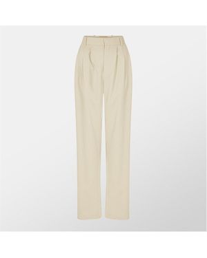 Saint Laurent Tailored Trousers - Natural