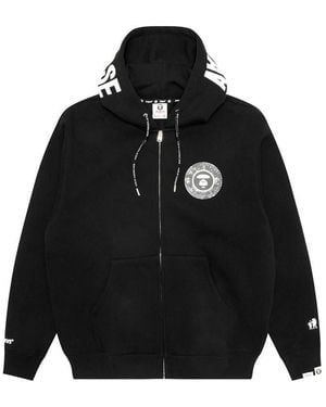 Aape Stamp Zip Hoodie - Black