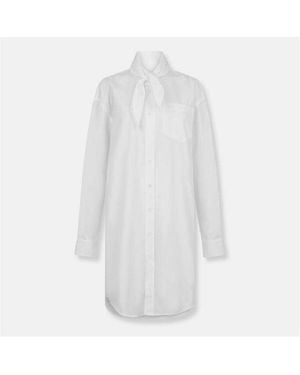 Ami Paris Colour Shirt Dress - White