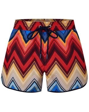 Missoni Big Swimming Swim Shorts - Red