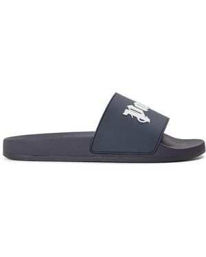 Palm Angels Pool Sliders - Blue