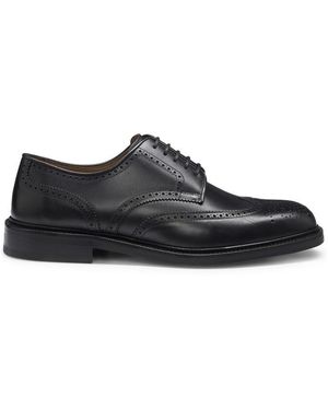 BOSS Mosby Double Breasted Lace Up Derby Shoes - Black