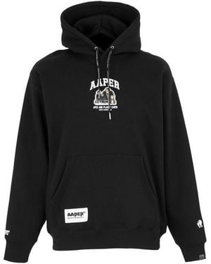 Aape Pull Over Hoodie - Black