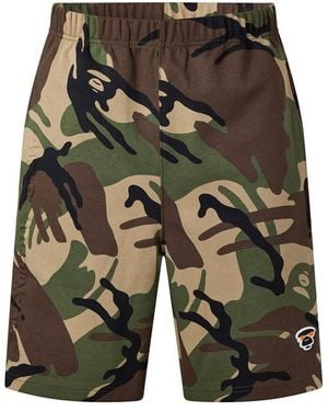 Aape Fleece Jogger Shorts - Green