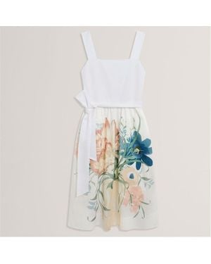 Ted Baker Tie Waist Sundress - White