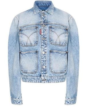 DSquared² Diagonale Wash 70S Jacket - Blue