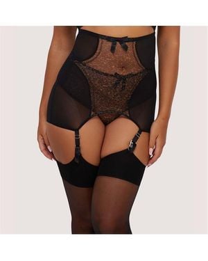 Playful Promises Hazel Leopard Print Girdle - Brown
