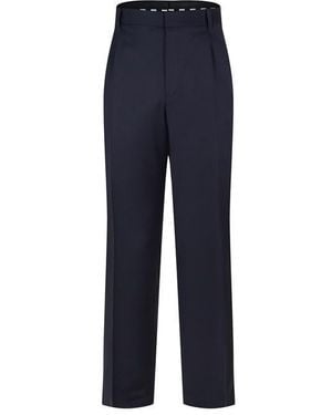 BOSS Straight Leg Trousers - Blue