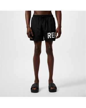 Represent Text Logo Swim Shorts - Blue