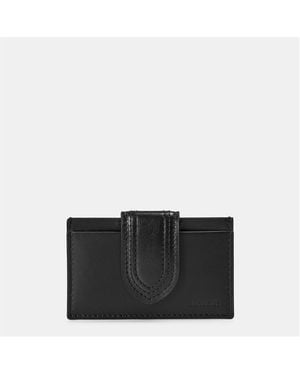 Jacquemus Jacquard Le Port Bambino Card Holder - Black