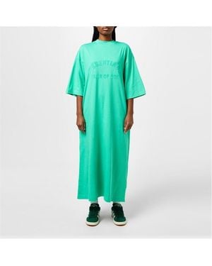 Fear Of God 3 4 Sleeve Dress - Green
