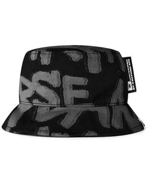 Aape All Over Print Bucket Hat - Black