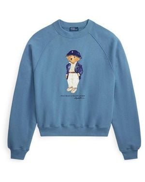 Polo Ralph Lauren Bear Crew Sweatshirt - Blue