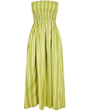 Faithfull the Brand Jamie Midi A Line Dress - Yellow