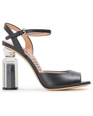 Moschino Block Heel Court Shoes - Grey