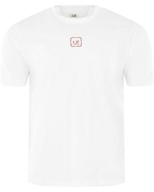 CP COMPANY METROPOLIS Back Logo T-Shirt - White