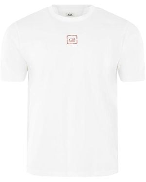 CP COMPANY METROPOLIS Back Logo T-Shirt - White