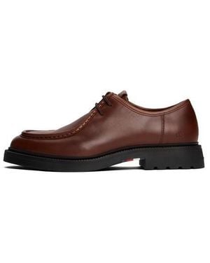 Tommy Hilfiger Leather Moc Toe Formal Shoes - Brown