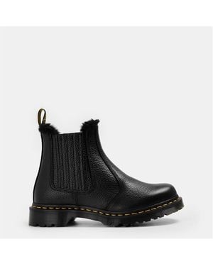 Dr. Martens 2976 Leonore Ii Faux Fur Lined Chelsea Boots - Black