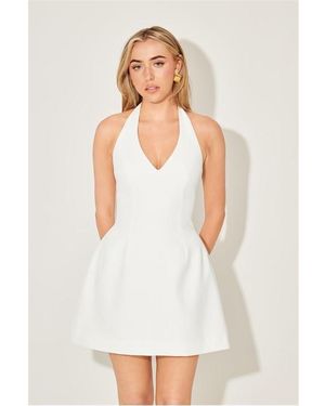 Odd Muse The Ultimate Muse V-Neck Mini Dress - White