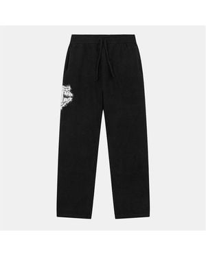 The Couture Club Fluffy Knit Joggers - Black
