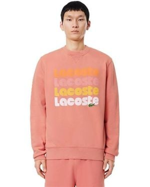 Lacoste Print Sweatshirt - Pink