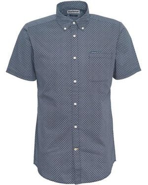 Barbour Shell Tailored Short Sleeve Shirt - Blue