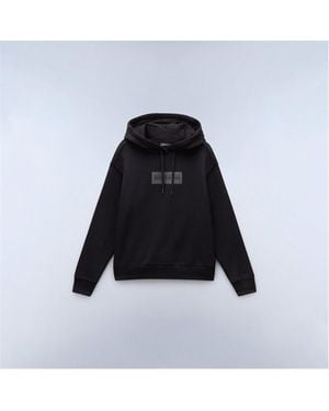 Napapijri Box Logo Hoodie - Black
