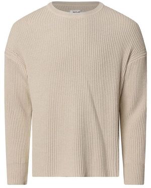 Replay Pullover Knit Crewneck Jumper - Natural